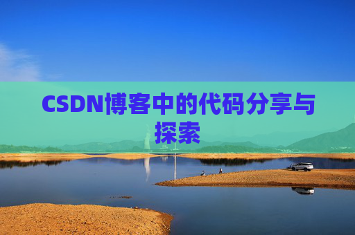 CSDN博客中的代码分享与探索